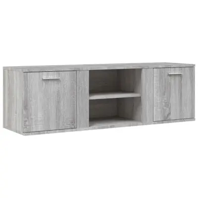 vidaXL TV omarica siva sonoma 120x34x37 cm iverna plošča
