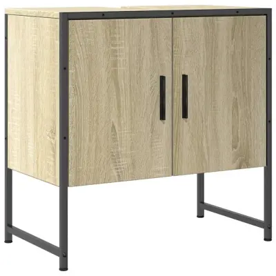 vidaXL Omarica za umivalnik sonoma hrast 60x33x60 cm inženirski les