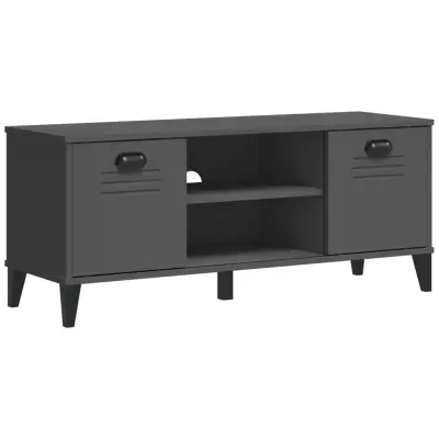 vidaXL Klop za čevlje VIKEN antracit siva 106x35x45 cm inženirski les