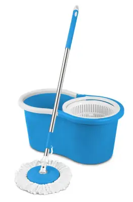 Mop ESPERANZA SPIN, vedro z ožemalnikom + palica z držalom in krpo