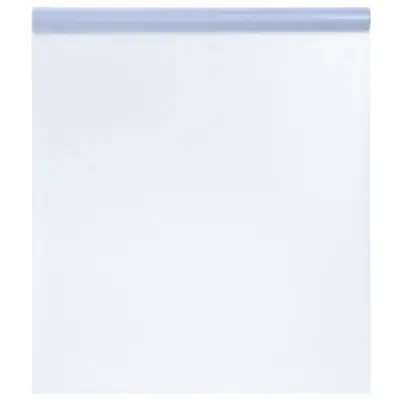 vidaXL Folija za okna statična matirana prozorna siva 90x1000 cm PVC