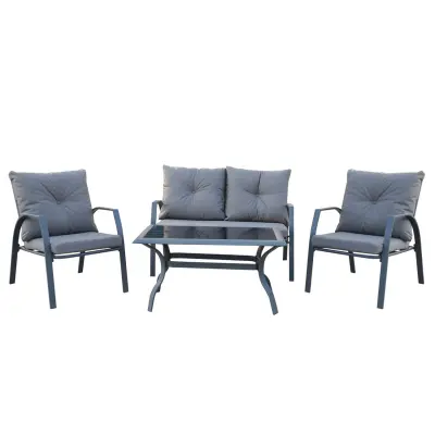 Vrtni set 4-delni, sivi