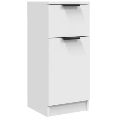 vidaXL Komoda bela 30x30x70 cm konstruiran les