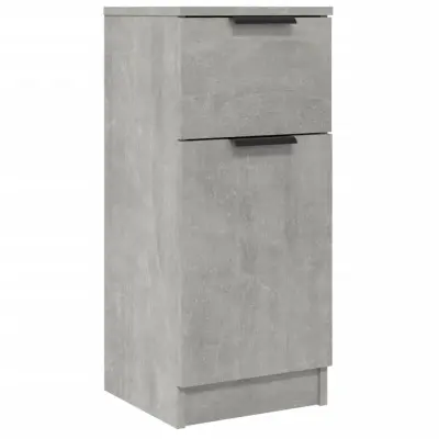 vidaXL Komoda betonsko siva 30x30x70 cm konstruiran les
