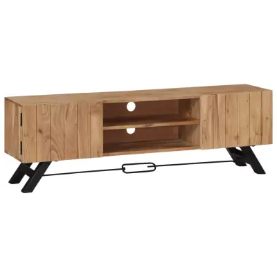 vidaXL TV omarica 140x30x45 cm trden akacijev les
