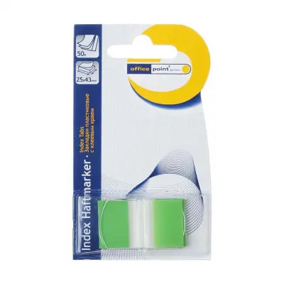 Označevalec strani office pvc 25x43 - zelen