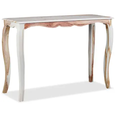 vidaXL Konzolna mizica trden palisander 110x40x76 cm