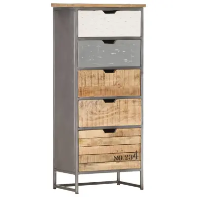 vidaXL Predalnik 45x30x105 cm trden mangov les