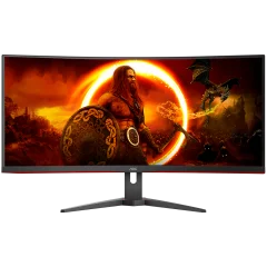 AOC Gaming CU34G2XE/BK - 34" (86,5cm), 3440 x 1440 WQHD, 144 Hz ukrivljen gaming monitor