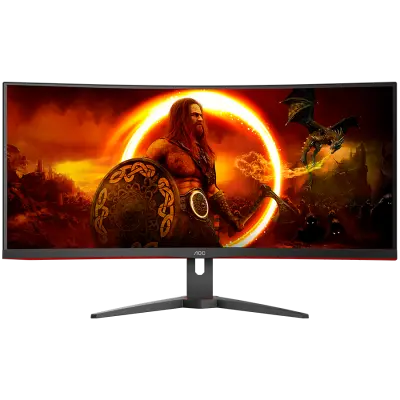 AOC Gaming CU34G2XE/BK - 34" (86,5cm), 3440 x 1440 WQHD, 144 Hz ukrivljen gaming monitor