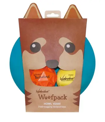 Waboba Woofpack, Večbarvna, Komplet za igro s psom