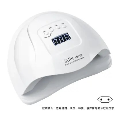 Svetilka za nohte visoko zmogljiva svetilka za fototerapijo nohtov stroj za peko svetlobne terapije z lepilom za lak za nohte