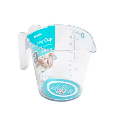 Merilna posoda iz plastike 500ml 16 x 9.7 x 11cm brez BPA