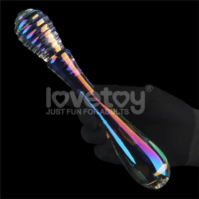 Crystal dildo, ki sije v temnem mraku Twin Twin užitke