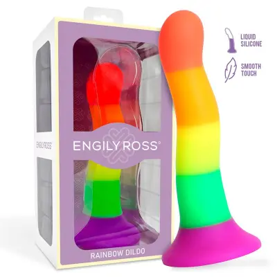 Dildo color arcoiris 18 cm