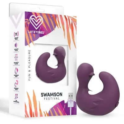 Swamson dedal patito silikonski vijolični silikonski silikon