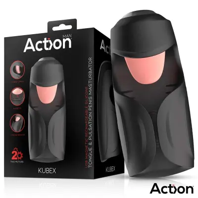 MASTURBATOR Action Kubex Licking, Tongue, Pulsation