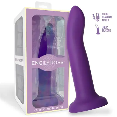 Dildo, ki se spreminja iz barvne do roza velikosti l 21 cm