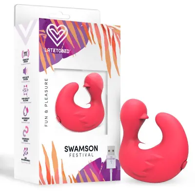 Swamson dedal patito stimulator USB Silcona Rose