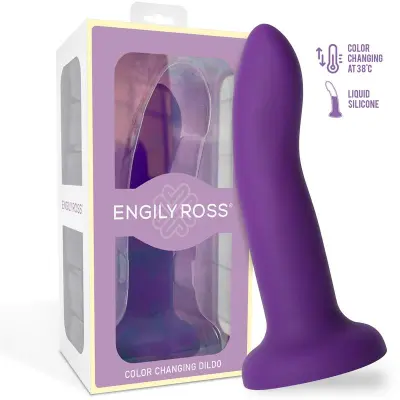 Dildo, ki spremeni vijolično v roza velikost s 14 cm
