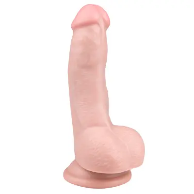Dildo Easytoys, kožni - 15 cm