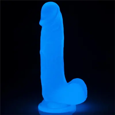 Dildo lumino 7,5 modra svetloba
