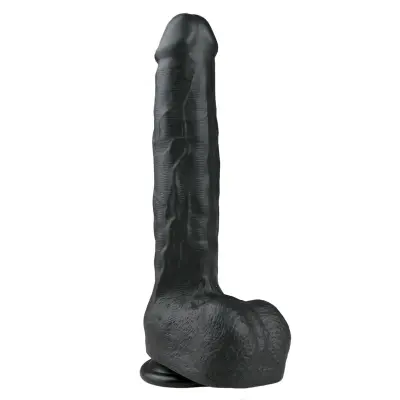 Dildo 29,5 cm, črn
