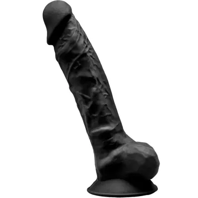 SILEXD - MODEL 1 REALISTIČNI PENIS PREMIUM SILEXPAN SILIKON ČRN 23 CM