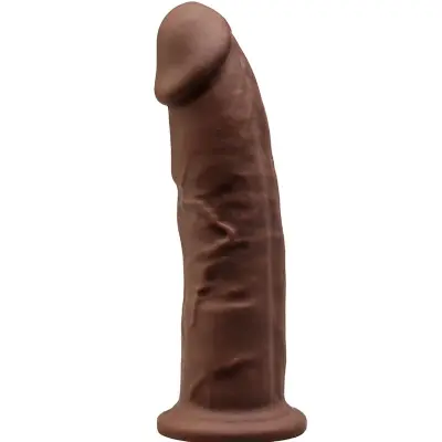 SILEXD - MODEL 2 REALISTIČNI PENIS PREMIUM SILEXPAN SILIKON RJAV 23 CM
