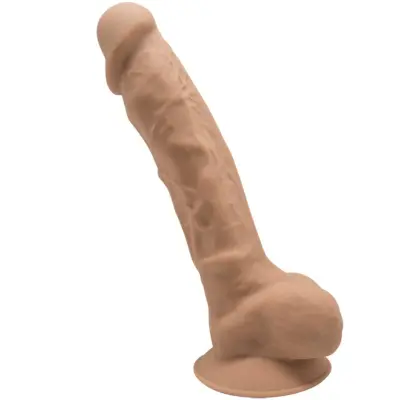 SILEXD - MODEL 1 REALISTIČNI PENIS PREMIUM SILEXPAN SILIKONSKA KARAMELA 17,5 CM