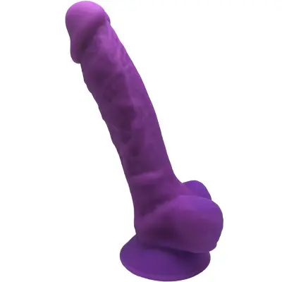 SILEXD - MODEL 1 REALISTIČNI PENIS PREMIUM SILEXPAN SILIKON VIOLET 17,5 CM