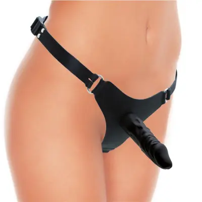 Rimba latex igra arnés z dildo 12 cm