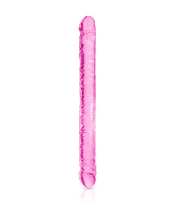 Roza dvojni dilddo 44 cm