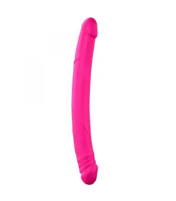 Pravi dvojni silikonski dilddo dvojni do magenta