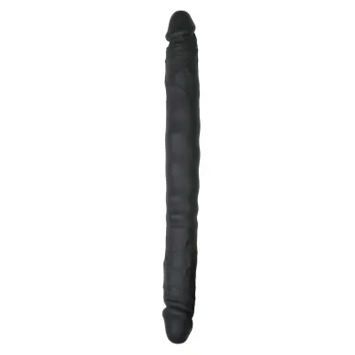 Dvojni dildo, črn