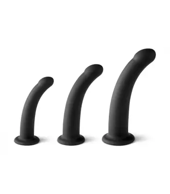 Set 3 dildos velikosti s / m / l črna