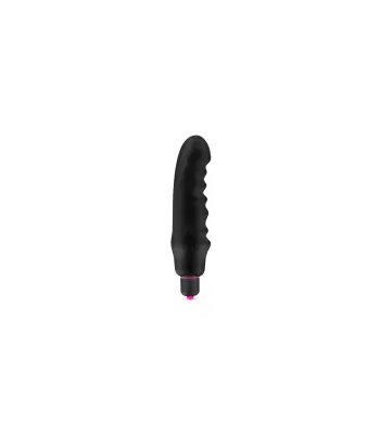 Črni silikonski vibrator Chubbie