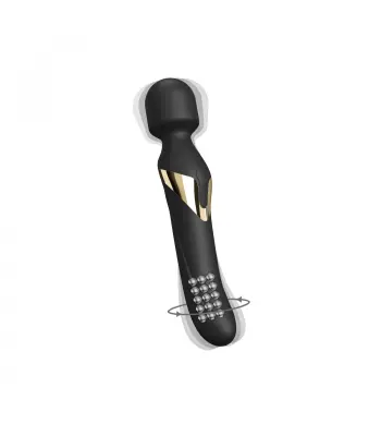 Ekskluzivni Masažer z Rotacijskim Vibratorjem Marc Dorcel Dual Orgasms Črno Zlato