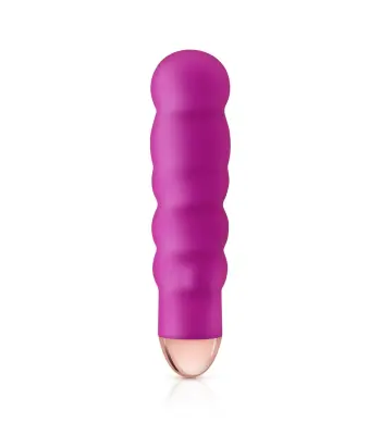 Roza hihitanje polnilni silikonski mini vibrator