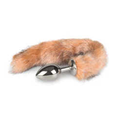 Analni čep Fox Tail No. 3, srebrn