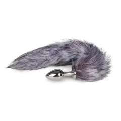 Analni čep Fox Tail No. 6, srebrn