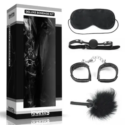 Bondage Deluxe 4 enote črne