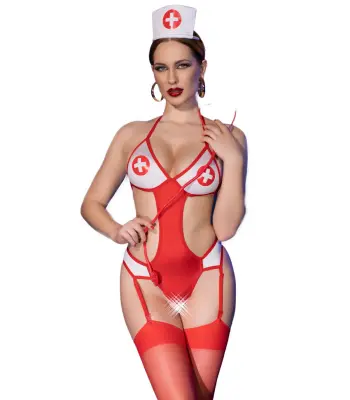 CR4631 Nurse Body Costume 4 pite l/xl