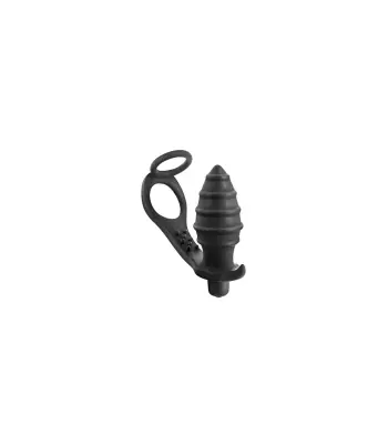 Penis obroč s silikonskim vibratorskim vtičem AP071