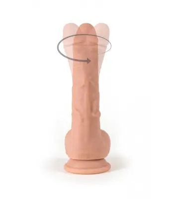 Realistični vibrator in rotator R10 "21cm w/ daljinski upravljalnik"