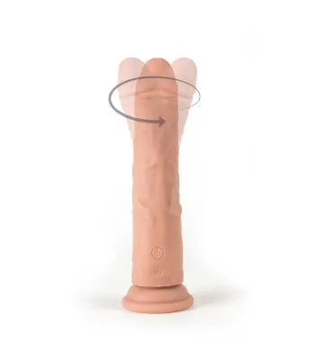 Realistični vibrator in rotator R7 "19cm w/ daljinski upravljalnik"