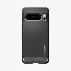 SPIGEN Rugged Armor črn mat ovitek za GOOGLE Pixel 8 Pro