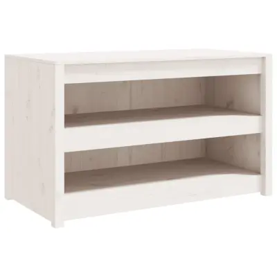 vidaXL Zunanja kuhinjska omarica bela 106x55x64 cm trdna borovina