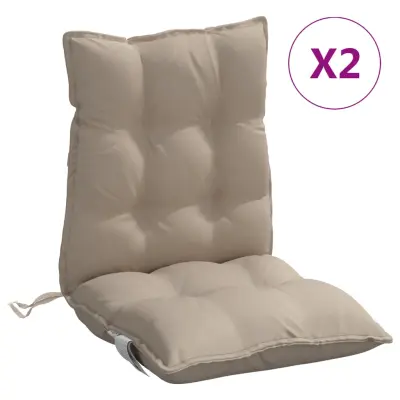 vidaXL Blazina za stol 2 kosa taupe oxford tkanina