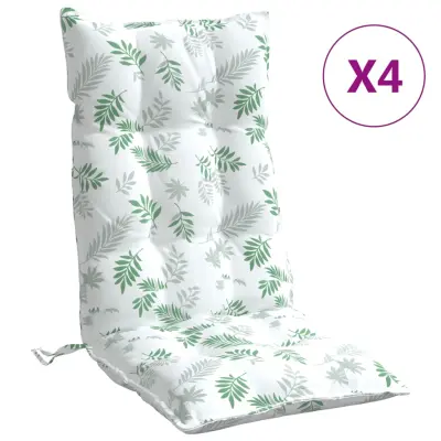 vidaXL Blazine za stole 4 kosi vzorec listov oxford tkanina